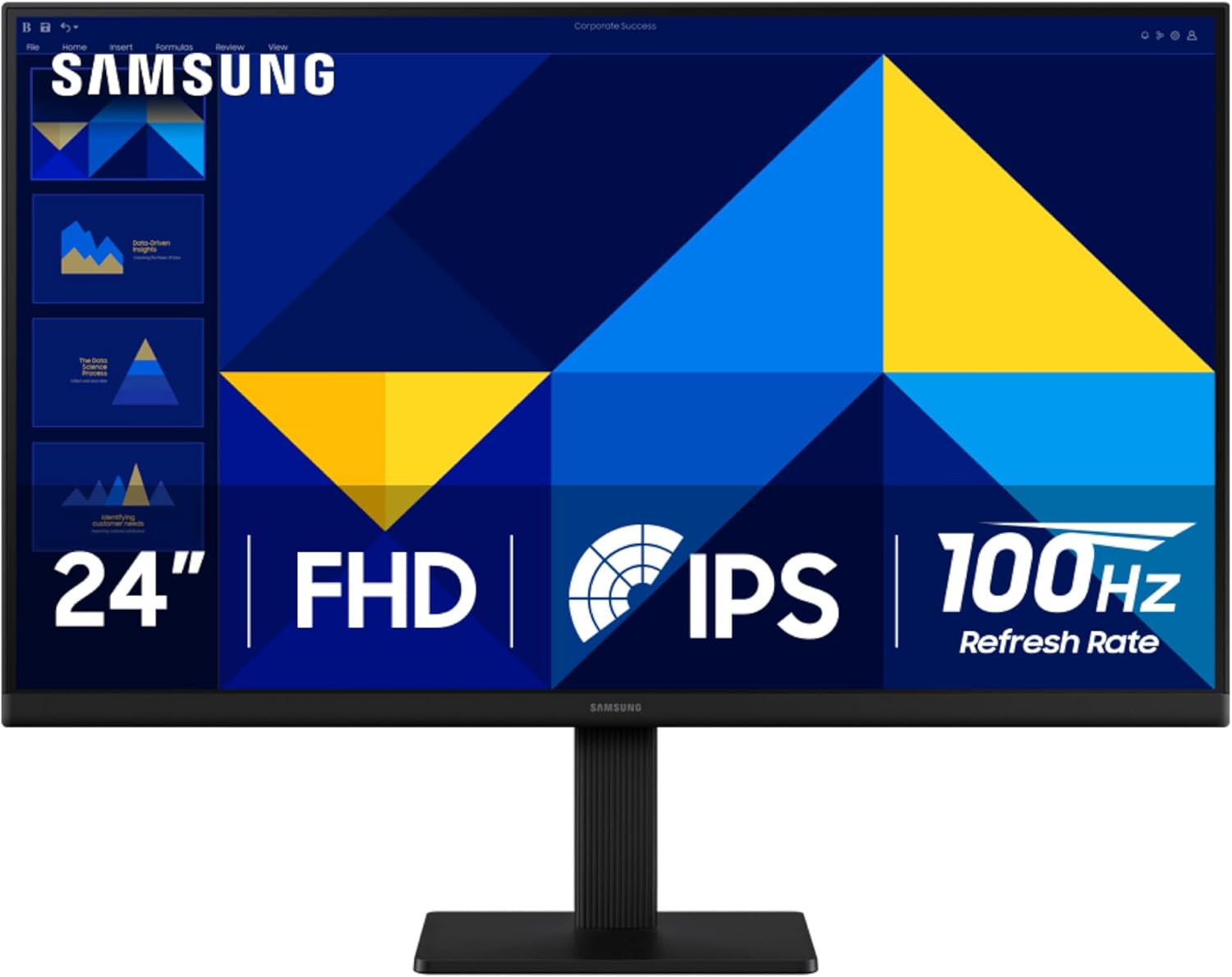 Samsung Essential S3 S30GD 24" FHD IPS Monitor – 100Hz, 5ms GTG, 250 nits, 178° Viewing Angle, VESA Mount, HDMI Input