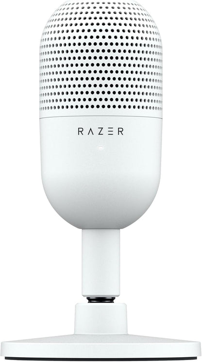 Razer Seiren V3 Mini USB Microphone: Condenser Mic | Supercardioid Pickup Pattern | Tap-to-Mute Sensor with LED Indicator | Shock Absorber | Ultra Compact | PC | Discord | OBS Studio | XSplit | Black