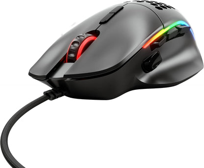 Glorious Model I Wired Gaming Mouse | 69g Ultra-Lightweight | 9 Programmable Buttons | Swappable Side Buttons | RGB Lighting | PTFE Feet | Ergonomic Thumb Rest | Black