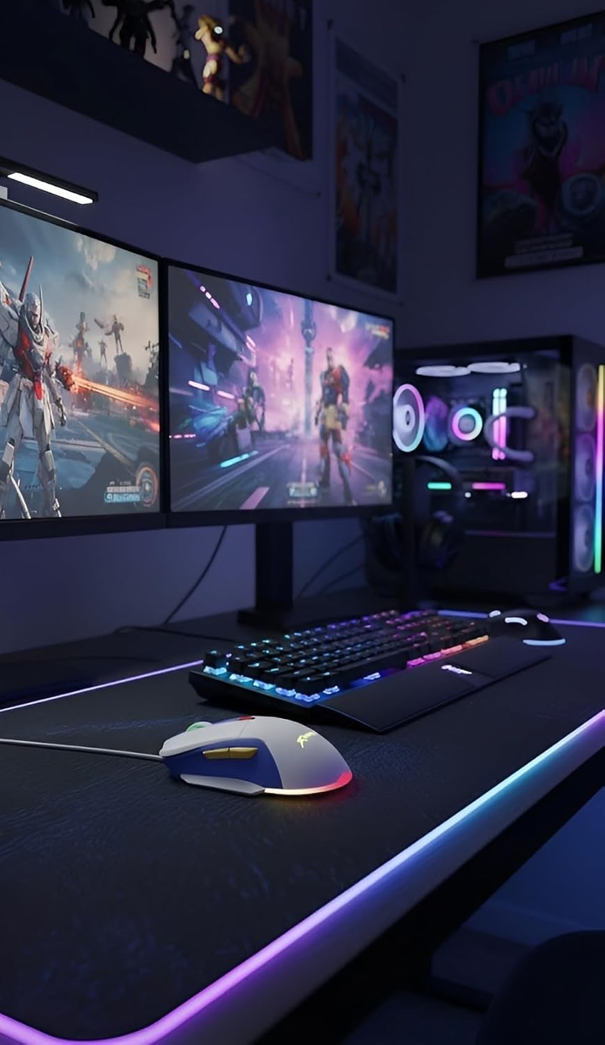 XtrickMe GM-227 Wired Gaming Mouse with 7 Color Backlit | Ergonomic Design | 6 Buttons | 4 Adjustable DPI Levels