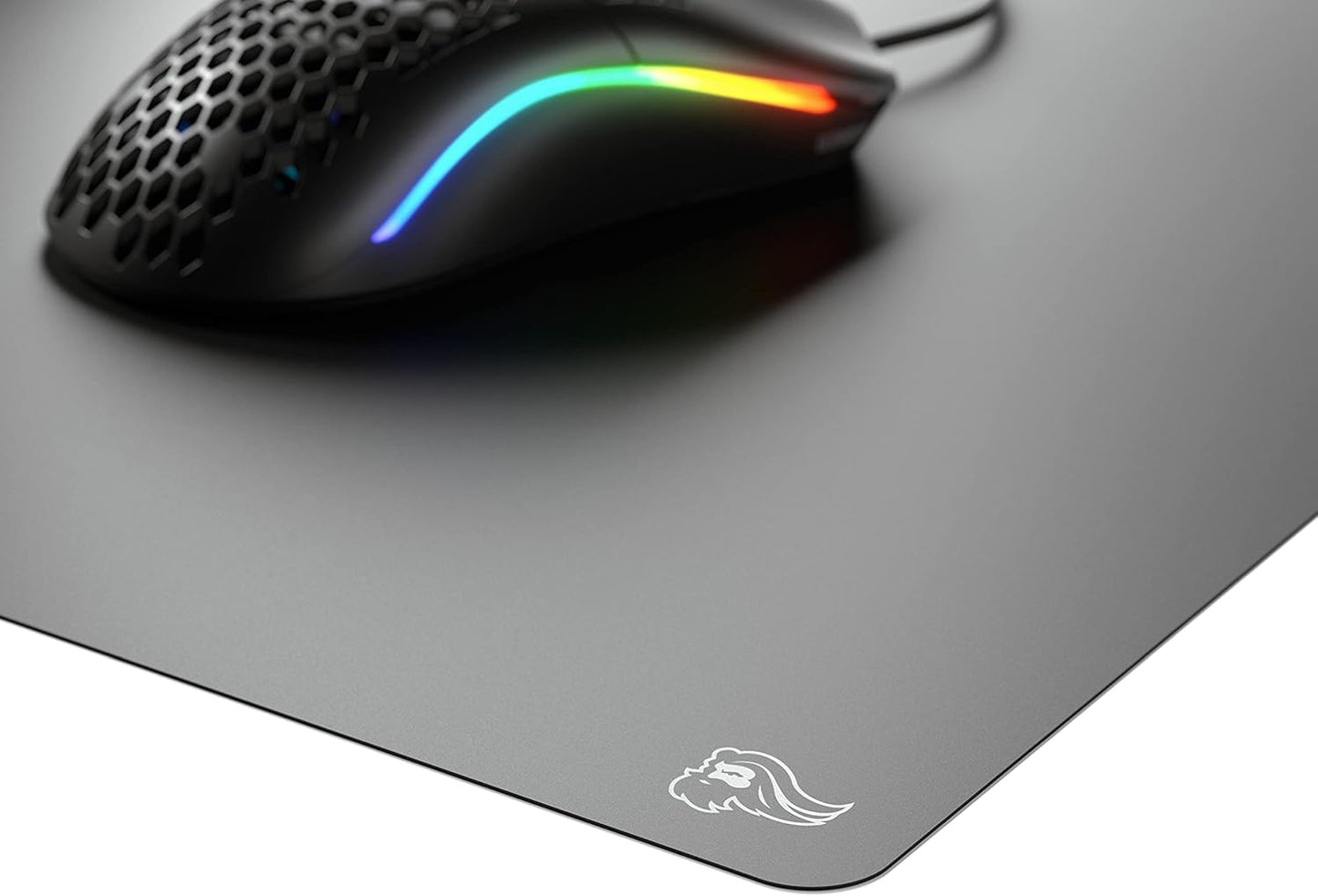 Glorious Elements Air Mousepad XL | Ultra-Thin Hard Surface Gaming Mouse Pad | Polycarbonate Flexible Design | High-Speed Precision | 15"x17" (Helios Edition GLO-MP-ELEM-AIR)