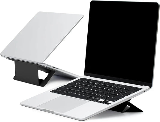 MOFT Laptop Stand for Desk | Adhesive Airflow Laptop Cooling Riser for Heat Dissipation with 2 Adjustable Viewing Angles | Foldable & Portable Computer Stand Compatible with Laptops 11"-16"