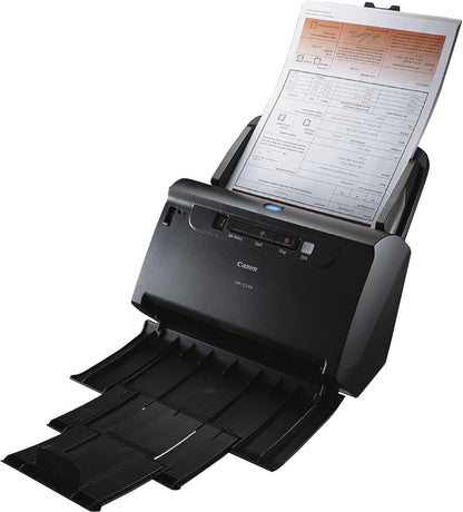 Canon imageFORMULA DR-C230 High-Speed Duplex Desktop Document Scanner – 30 ppm / 60 ipm, 600 dpi, 60-Sheet ADF, USB 2.0