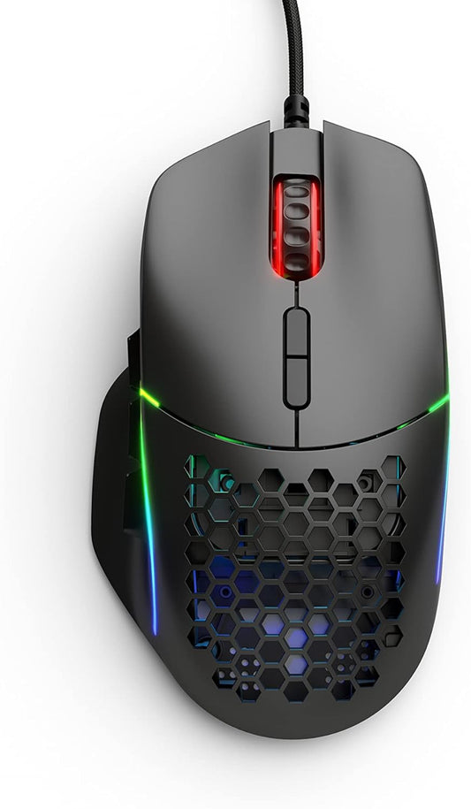 Glorious Model I Wired Gaming Mouse | 69g Ultra-Lightweight | 9 Programmable Buttons | Swappable Side Buttons | RGB Lighting | PTFE Feet | Ergonomic Thumb Rest | Black