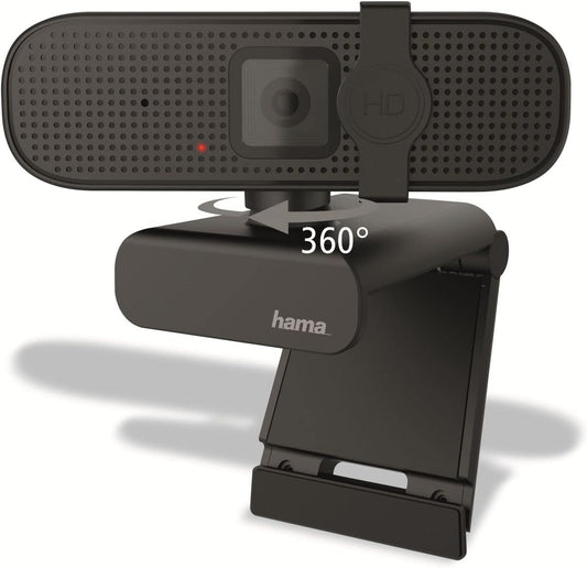 Hama 139991 C-400 Full HD 1080p Webcam | Integrated Microphone | Privacy Cover | 70° Field of View