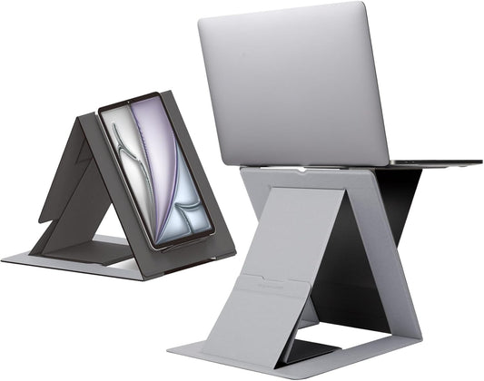 MOFT Folding Laptop Stand Lap Desk | Portable & Mini Computer Stand Laptop Desk for Travel and Home Office | Ergonomic Design with Adjustable Viewing Angles | Lightweight Computer Cooling Riser