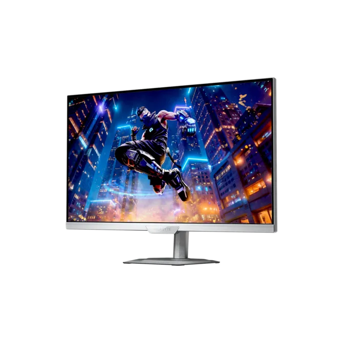 GIGABYTE M27UP ICE 27″ 4K UHD Gaming Monitor — 3840×2160 SS IPS, 160Hz Refresh Rate, 1ms Response, 95% DCI-P3 / 125% sRGB, VESA DisplayHDR400, HDMI 2.1, DisplayPort, USB-C & KVM Support