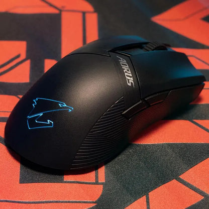 GIGABYTE AORUS M6 RGB Gaming Mouse | 26 | 000 DPI Optical Sensor | Adjustable Weight System | 6 Programmable Buttons | 1000Hz Polling | RGB Lighting | Ergonomic Design