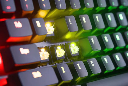 GIGABYTE AORUS K9 Optical RGB Mechanical Gaming Keyboard | Flaretech Optical Switches | 0.03ms Debounce | 100M Key Lifetime | Per-Key RGB | N-Key Rollover | USB 2.0 | AORUS Engine