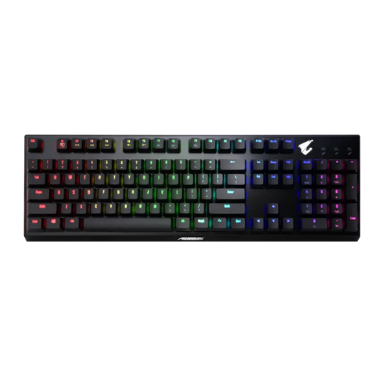 GIGABYTE AORUS K9 Optical RGB Mechanical Gaming Keyboard | Flaretech Optical Switches | 0.03ms Debounce | 100M Key Lifetime | Per-Key RGB | N-Key Rollover | USB 2.0 | AORUS Engine