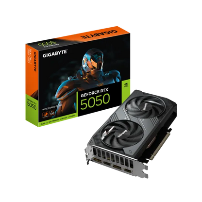GIGABYTE GeForce RTX 5050 WINDFORCE OC 8GB GDDR6 Graphics Card | PCIe 5.0 | HDMI 2.1 | DisplayPort