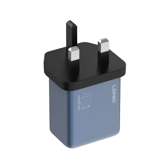 LDNIO Q12 45W USB‑C & USB‑A GaN Super Fast Charger | Gallium Nitride PD & PPS Quick Charge Adapter | Compact Dual‑Port Travel Wall Charger