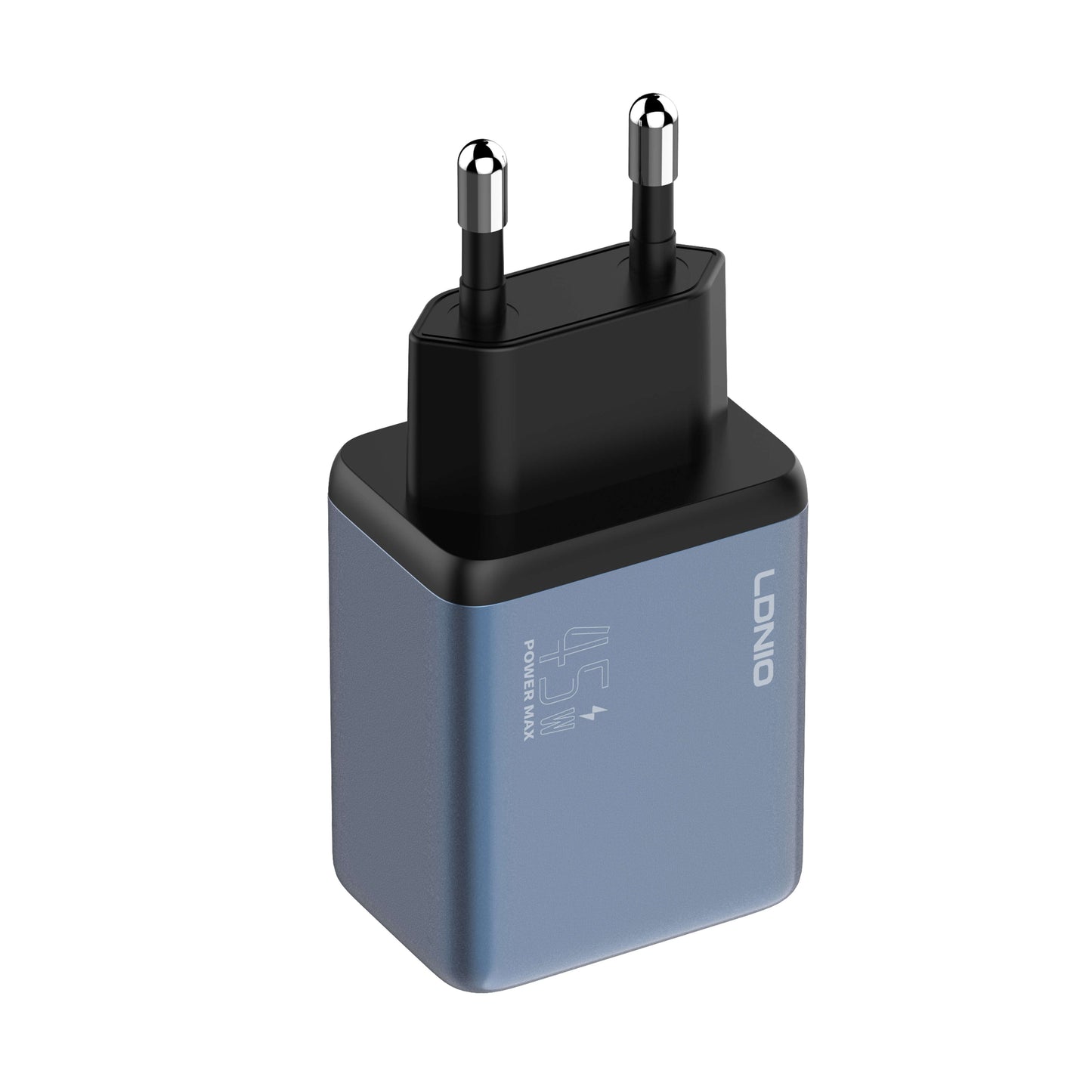 LDNIO Q12 45W USB‑C & USB‑A GaN Super Fast Charger | Gallium Nitride PD & PPS Quick Charge Adapter | Compact Dual‑Port Travel Wall Charger