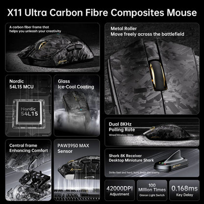 Attack Shark X11 Ultra Wireless | Black