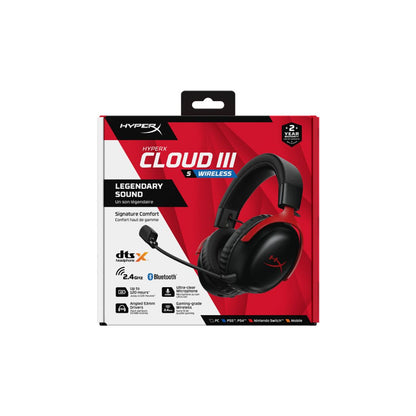 HyperX Cloud III S Wireless Gaming Headset | Black & Red