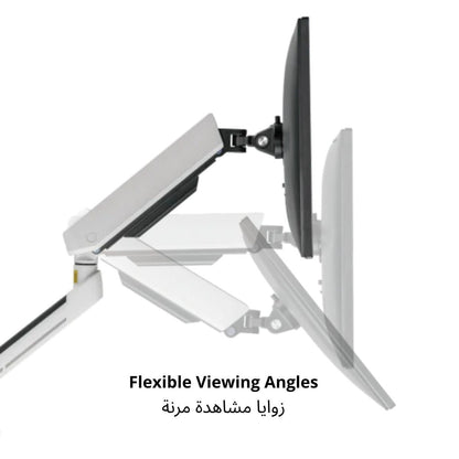 Avetron MA100 Gaming Monitor Arm – Spring‑Assisted, 27″–45″, Clamp & Grommet