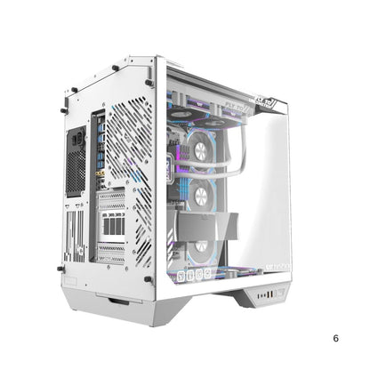 DarkFlash DY470 Mid Tower Case | White