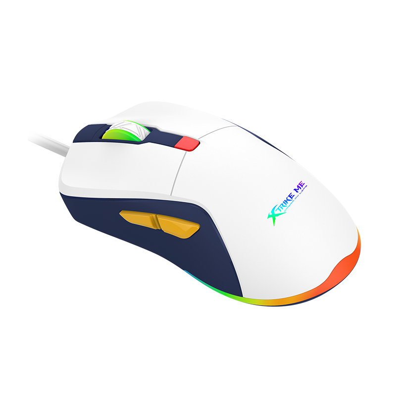 XtrickMe GM-227 Wired Gaming Mouse with 7 Color Backlit | Ergonomic Design | 6 Buttons | 4 Adjustable DPI Levels