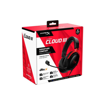 HyperX Cloud III Wired Gaming Headset | Black & Red