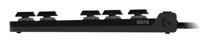 Logitech G515 TKL Wired Low Profile Gaming Keyboard – GL Mechanical Switches - Double-Shot PBT Keycaps - LIGHTSYNC RGB - Sound Dampening - Tenkeyless Design
