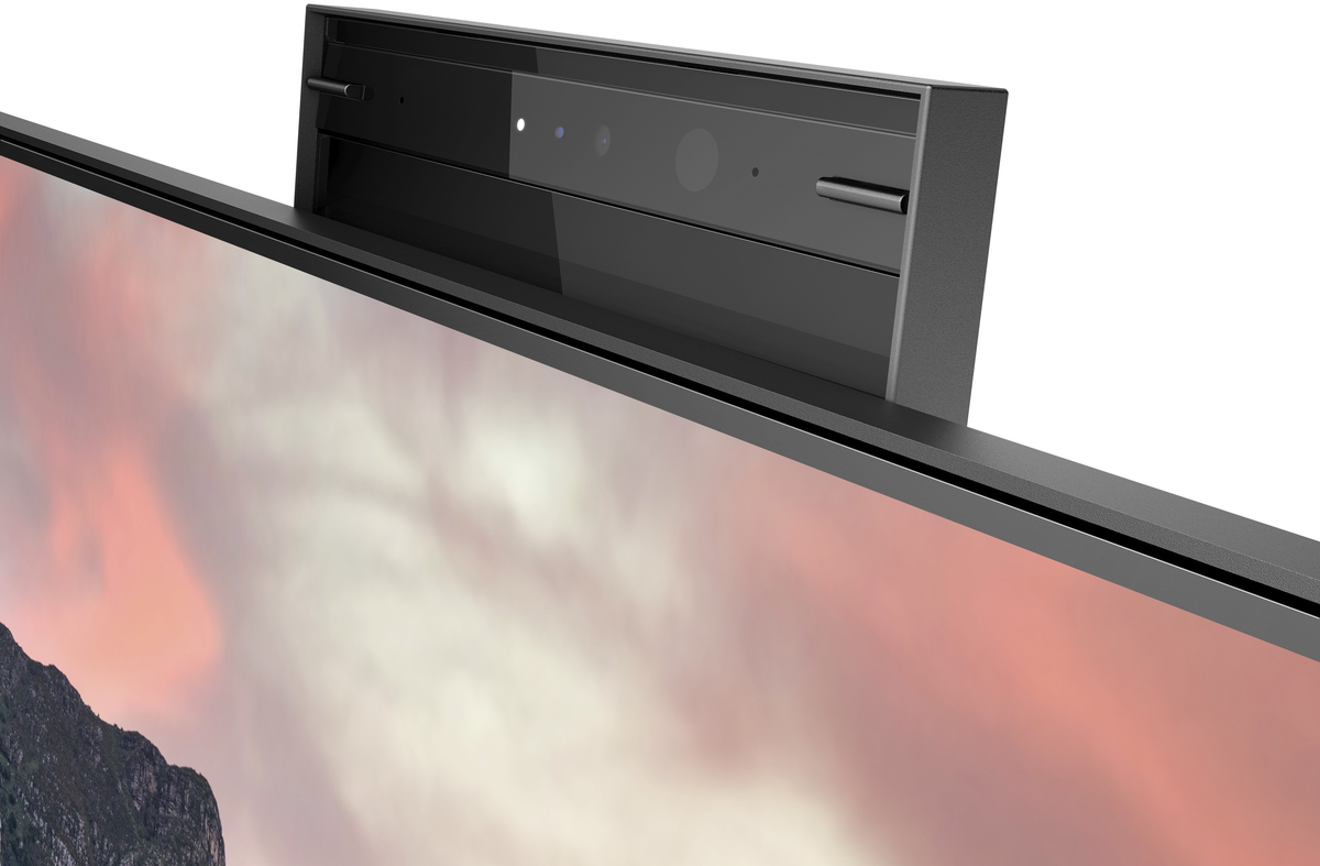 HP E27m G4 27″ QHD USB‑C Conferencing Monitor – 5 MP Pop‑Up Cam, 65 W PD, 99 % sRGB, USB Hub, RJ‑45, Tilt/Swivel/Pivot