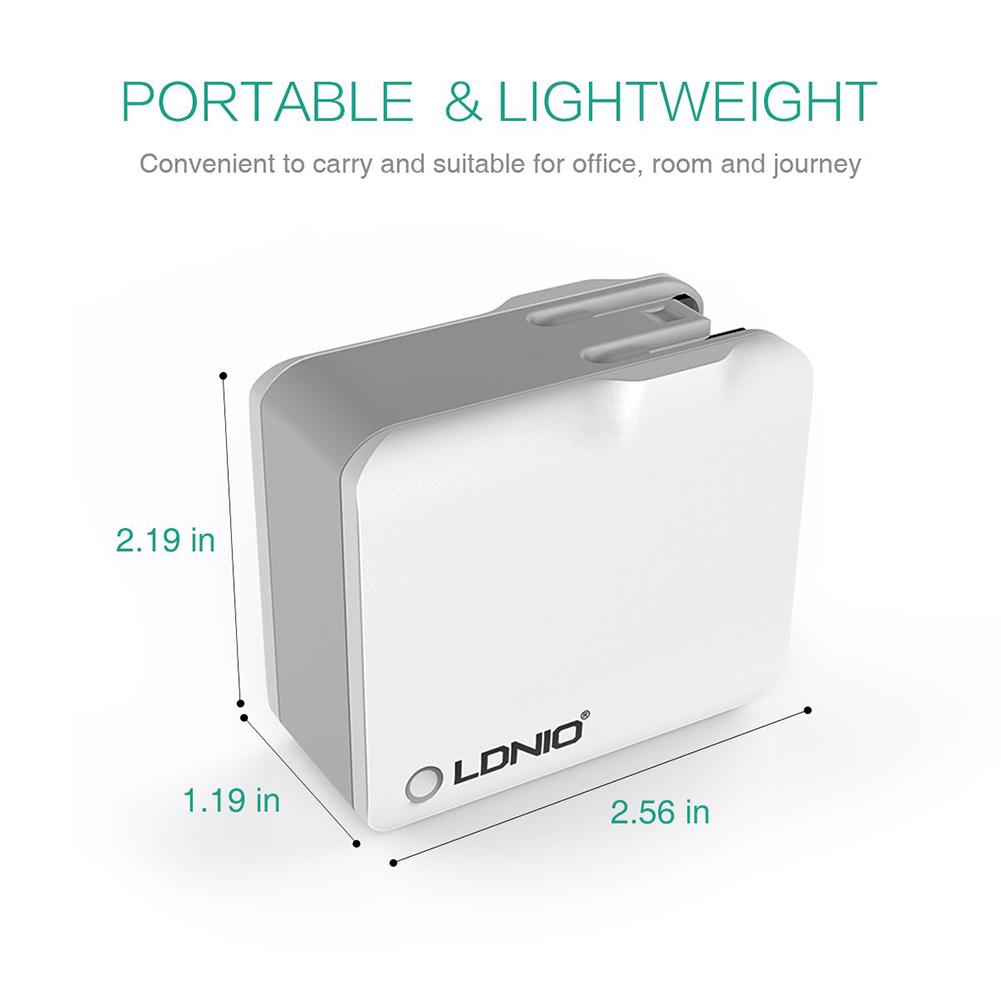 LDNIO A4403 Quick Charge 4-Port USB Wall Charger | 4.4A Output | UK Plug
