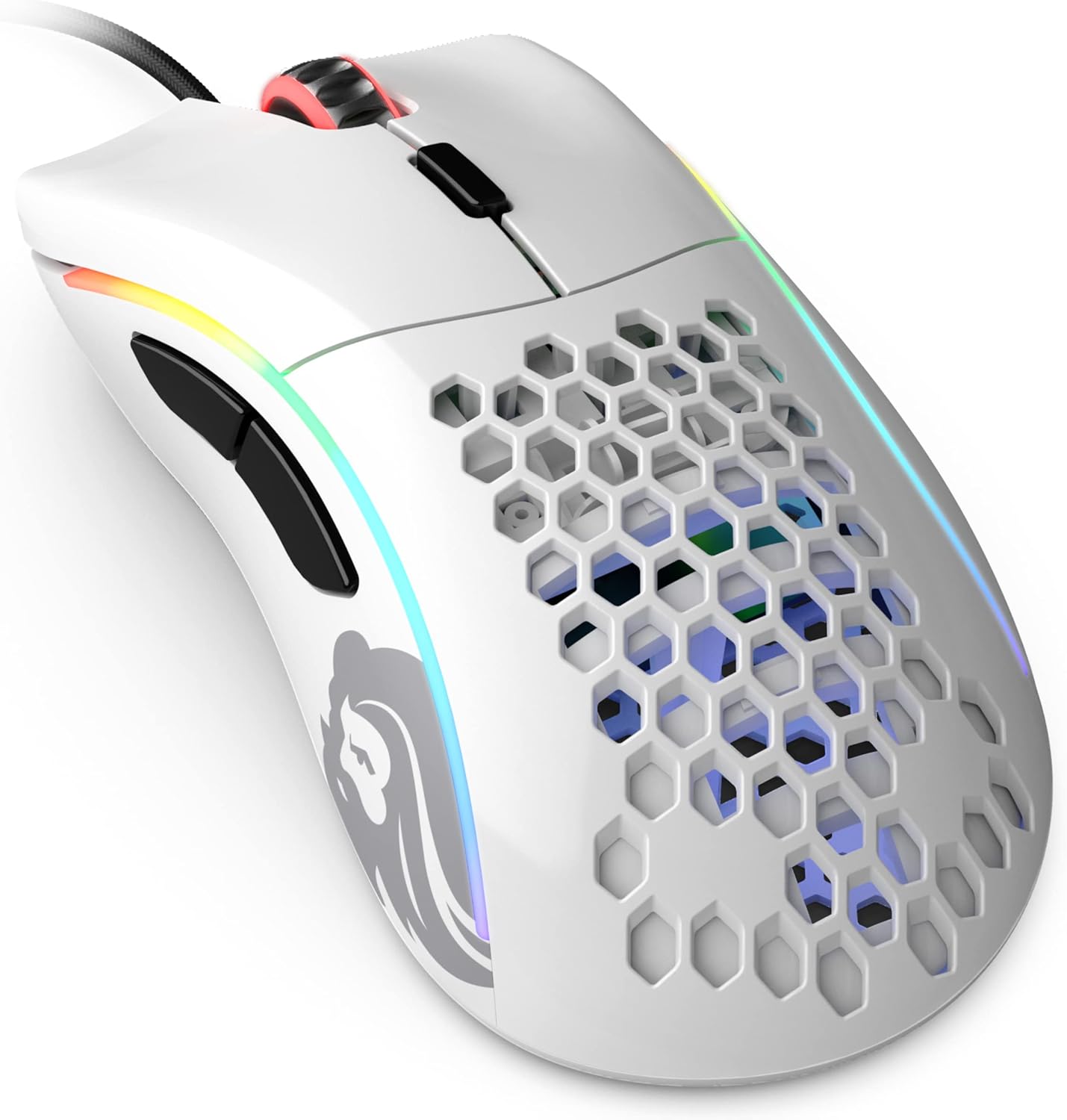 Glorious Model D- (Minus) Wired Gaming Mouse | 61g Superlight Honeycomb Design | RGB | Ergonomic | Pixart 3360 Sensor | Omron Switches | PTFE Feet | 6 Buttons