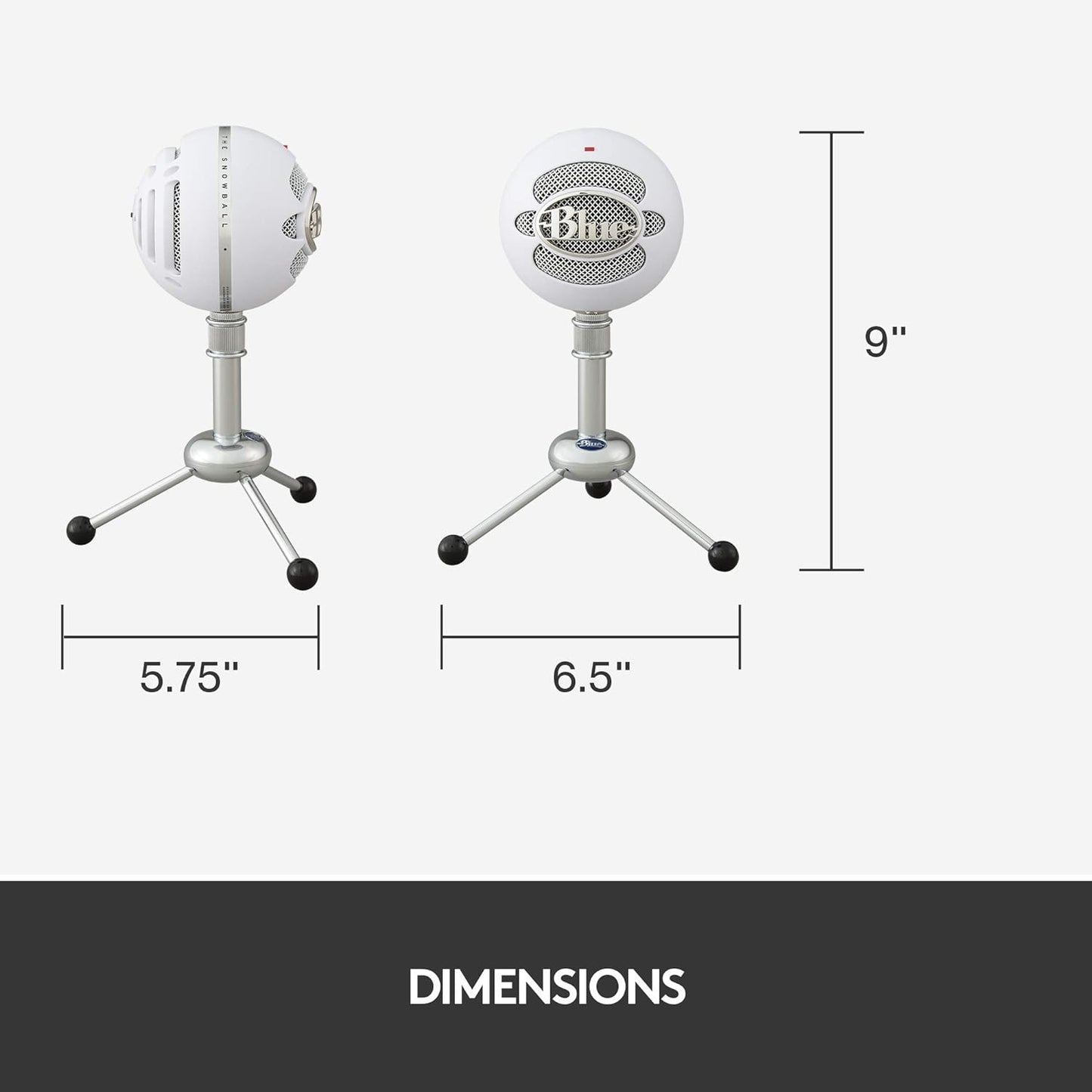 Blue Snowball iCE USB Condenser Microphone with Accessory Pack (White)