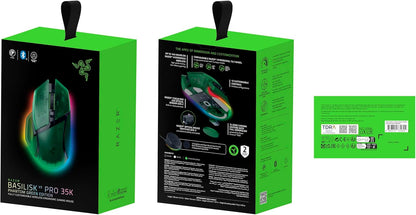 Razer Basilisk V3 Pro 35K Wireless Gaming Mouse – 35,000 DPI Focus Pro Sensor, Chroma RGB, 11 Buttons, Multi-Mode Connectivity