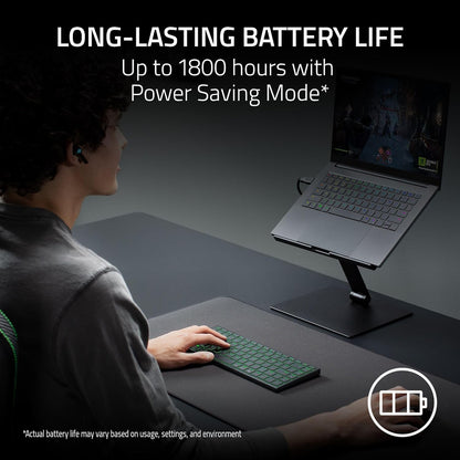 Razer Joro Ultra-Thin Wireless Gaming Keyboard – 75% Layout, Low-Profile Scissor Switches, RGB, Bluetooth + USB-C