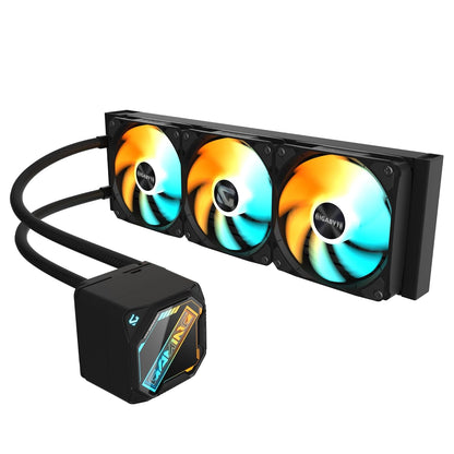 GIGABYTE GAMING 360 360mm AIO Liquid CPU Cooler | 403×120×35 mm Radiator | 3×120mm ARGB Fans (500-2200 RPM) | 4500 RPM Pump | Supports LGA1851/1700/1200 & AM5/AM4