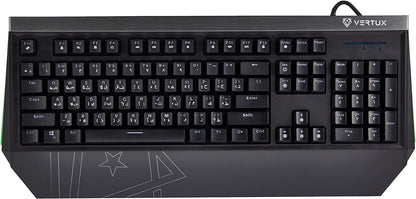 Vertux Tantalum Precision Pro Mechanical Gaming Keyboard – Outemu Blue Switches, RGB Backlighting, 50 Million Keystrokes