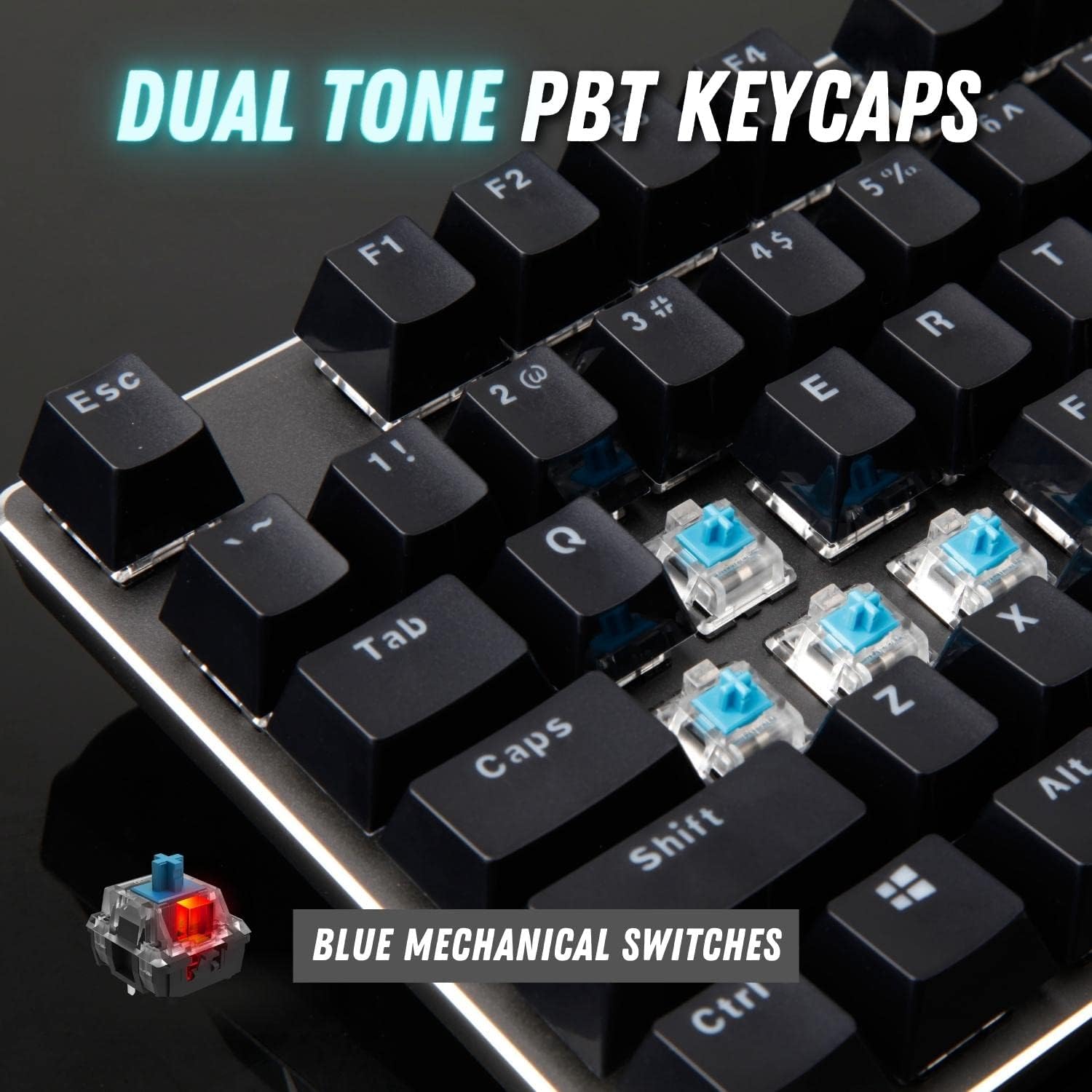 RAPOO VPRO V500 RGB WIRED GAMING KEYBOARD MECHANICAL BACKLIT ERGONOMIC DESIGN ARABIC/ENGLISH