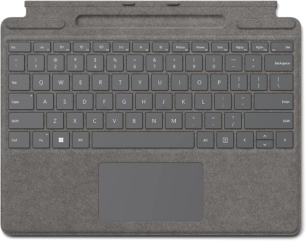 Microsoft Surface Pro Signature Keyboard | Premium Alcantara Covered Keyboard with Backlit Keys | Precision Touchpad | Magnetic Attachment | Compatible with Surface Pro Devices