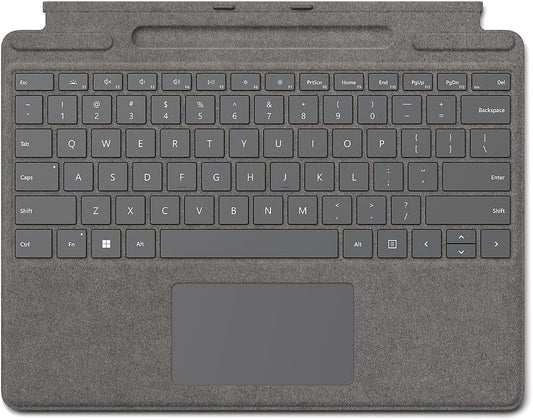 Microsoft Surface Pro Signature Keyboard | Premium Alcantara Covered Keyboard with Backlit Keys | Precision Touchpad | Magnetic Attachment | Compatible with Surface Pro Devices