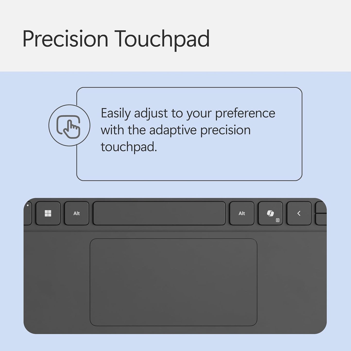 Microsoft Surface Pro Keyboard for Surface Pro 12" Device | Keyboard Only | Alcantara Material | Slate