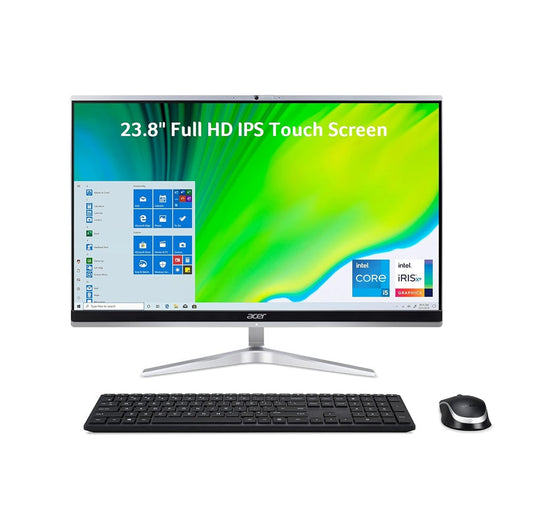All In One Acer Aspire C24-1651 | Intel Core i5-1135G7 | RAM 8GB | SSD 512 + 1TB HDD (Upgraded) NVIDIA MX450 2GB | 24 FHD Touchscreen IPS | Silver