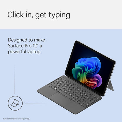 Microsoft Surface Pro Keyboard for Surface Pro 12" Device | Keyboard Only | Alcantara Material | Slate
