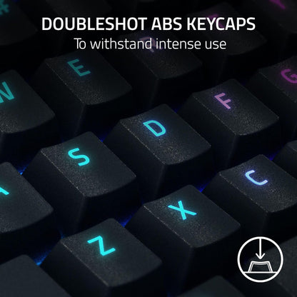 Razer BlackWidow V4 X - Fortnite Edition Mechanical Gaming Keyboard with RGB (Yellow Switches, 6 Custom Macro Keys, Doubleshot ABS Keycaps) QWERTY US Keyboard
