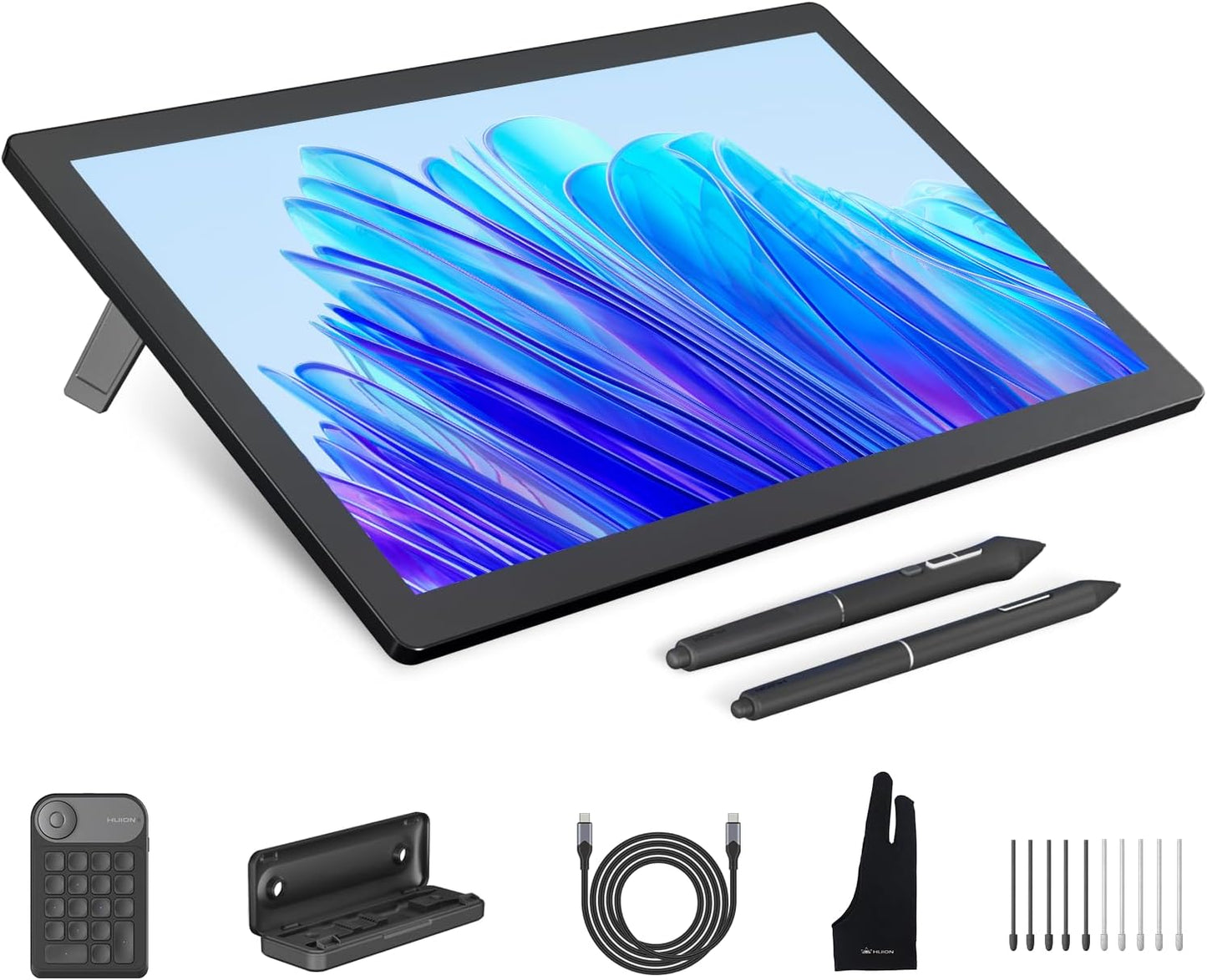 HUION KAMVAS Pro 19 4K UHD Drawing Tablet with Touch Screen | 96% Adobe RGB Drawing Monitor with 1.07 Billion Colors | PenTech 4.0 Stylus PW600 | 16384 Pen Pressure | Slim Pen | Keydial Mini | 18.4inch