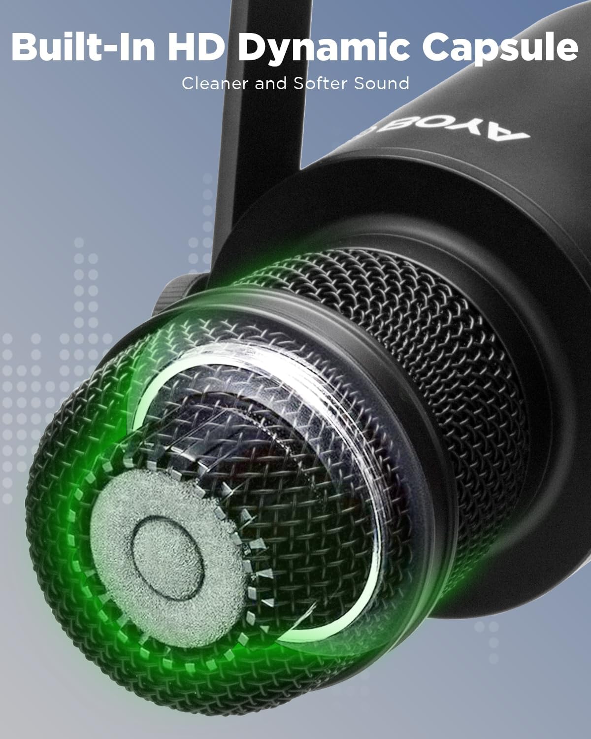 BOYA BY-DM500 XLR Dynamic Podcast Microphone | Broadcast Sound | Metal Construction | Wide-Range Frequency | Studio Mic for Streaming | Gaming | Voice-Over & Music | Black