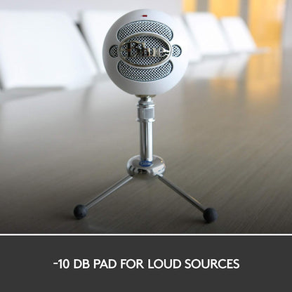 Blue Snowball iCE USB Condenser Microphone with Accessory Pack (White)