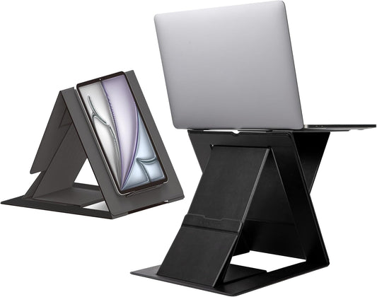 MOFT Folding Laptop Stand Lap Desk | Portable & Mini Computer Stand Laptop Desk for Travel and Home Office | Ergonomic Design with Adjustable Viewing Angles | Lightweight Computer Cooling Riser
