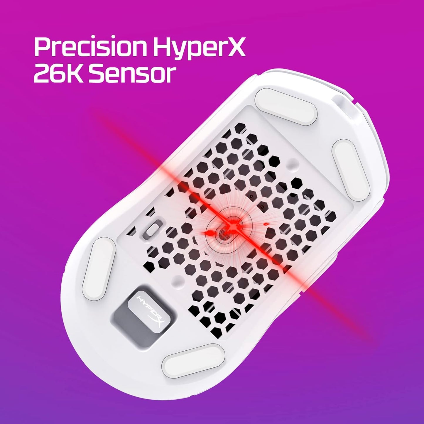 HyperX Pulsefire Haste 2 Wireless Gaming Mouse Ultra Lightweight, 61g, 100 Hour Battery Life, 2.4Ghz Wireless, Up to 26000 DPI