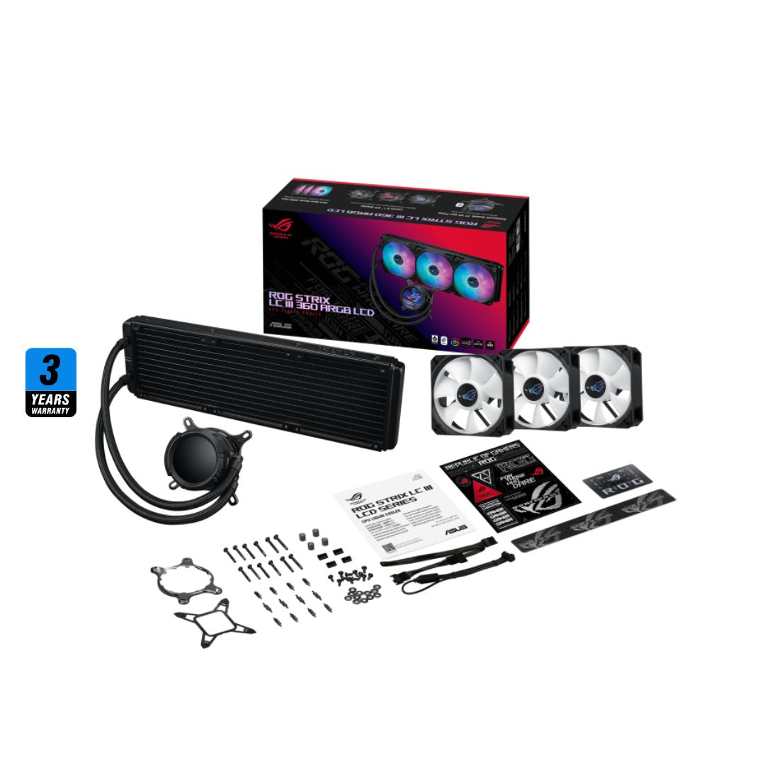 ASUS ROG STRIX LC III 360 ARGB Black | LCD