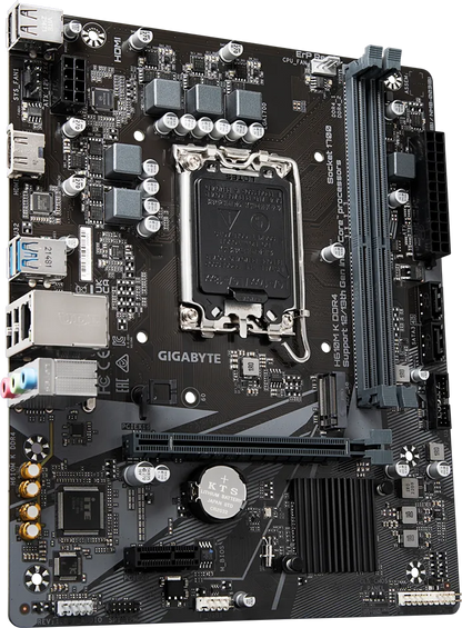 GIGABYTE H610M-K DDR4 Motherboard | Intel H610 Chipset | LGA1700 | DDR4 Support | PCIe 4.0 | M.2 SSD | USB 3.2 Gen1 | SATA 6Gb/s | Micro-ATX