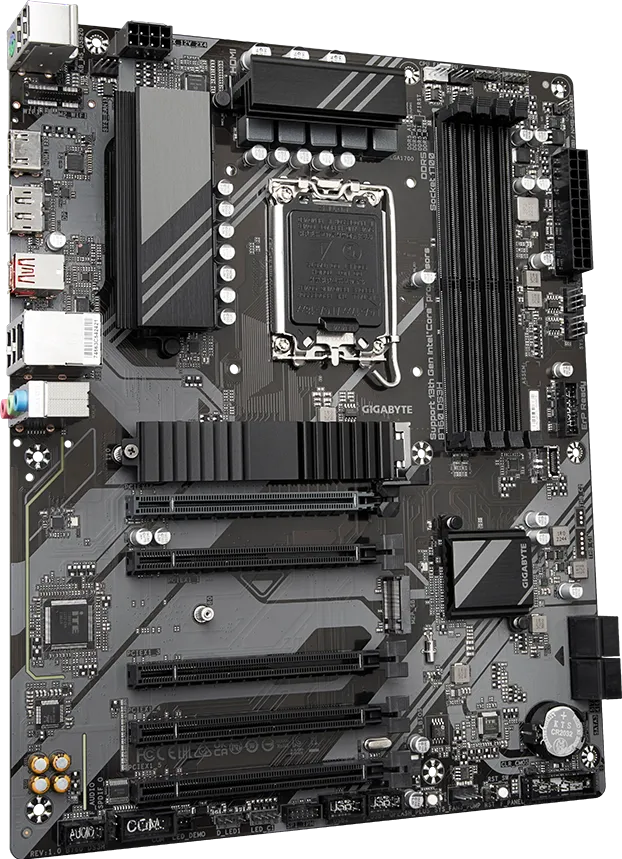 GIGABYTE B760 DS3H mATX Motherboard | Intel LGA1700 | DDR5 | PCIe 4.0 | Dual M.2 | USB-C | 2.5GbE LAN | EZ-Latch | Smart Fan 6