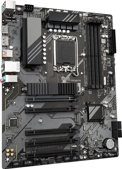 GIGABYTE B760 DS3H mATX Motherboard | Intel LGA1700 | DDR5 | PCIe 4.0 | Dual M.2 | USB-C | 2.5GbE LAN | EZ-Latch | Smart Fan 6