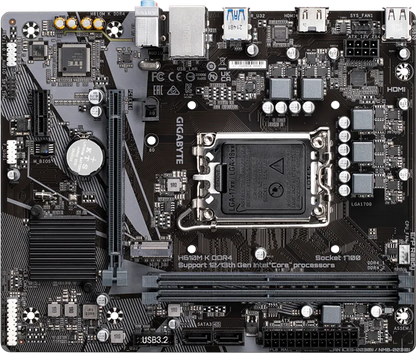 GIGABYTE H610M-K DDR4 Motherboard | Intel H610 Chipset | LGA1700 | DDR4 Support | PCIe 4.0 | M.2 SSD | USB 3.2 Gen1 | SATA 6Gb/s | Micro-ATX