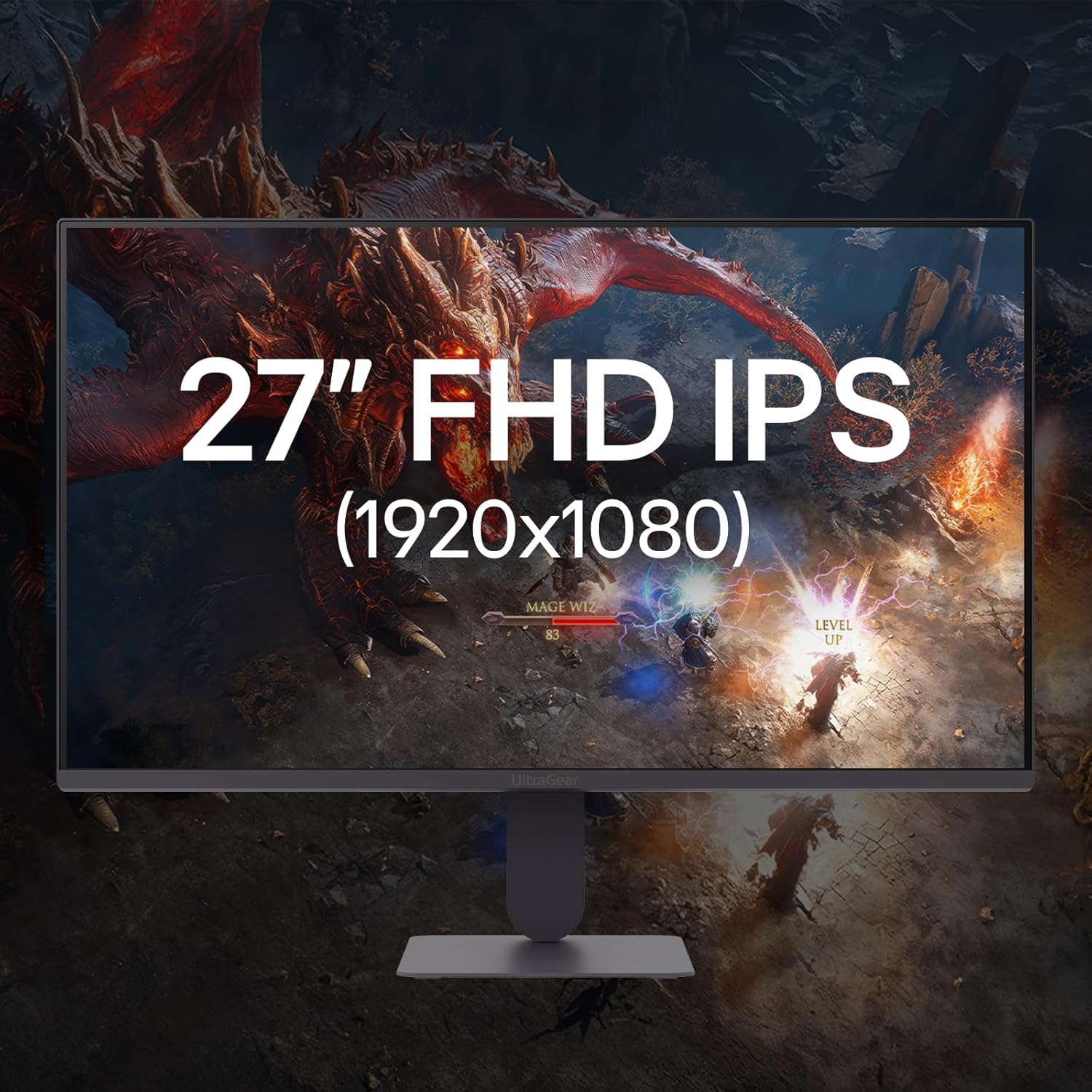 LG Ultragear G4 27" 120Hz (Overclock 144Hz) FHD IPS Gaming Monitor | 27G411A with NVIDIA G-SYNC Compatible, sRGB 99% (Typ.)